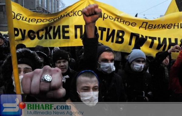 بزرگترین راهپیمایی مردم روسیه در اعتراض به نتایج انتخابات 