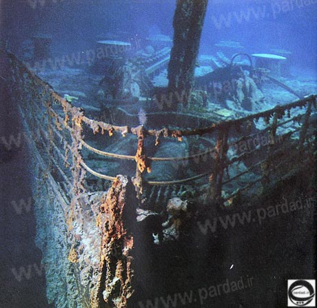 عظمت کشتی تایتانیک را در عمق اقیانوس ببینید + تصاویر