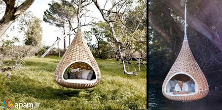 خانه های مدرن,Giant Nest for your Backyard,NESTREST,apam.ir