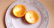 ژله بستنی در پوست پرتقال