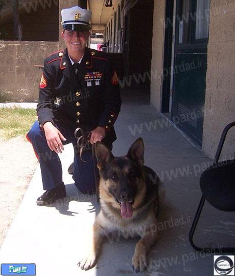 دختری که برای بدست آوردن این سگ ارتش آمریکا هر کاری می کند +تصاویر