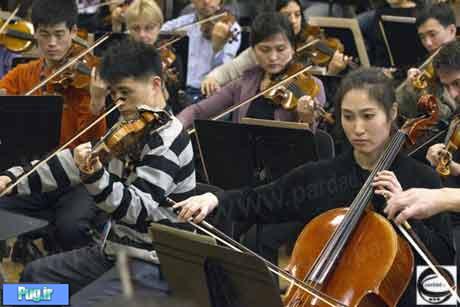 حضور زنان نوازنده کره ای در سالن ارکستر پاریس +تصاویر