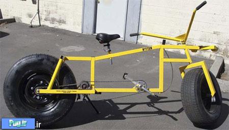 ایده های خلاقانه,Cool Bike with Car Wheels