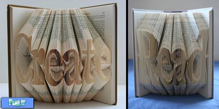  ایده های خلاقانه,Books Transformed Into Art