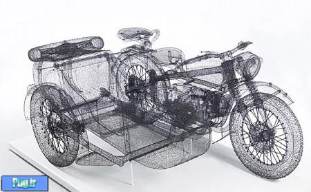 3D Wire Motorcycle