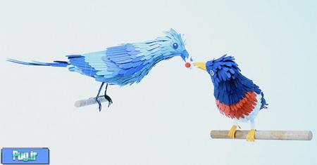 Birds made of Paper