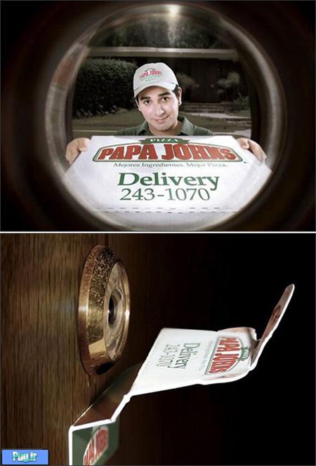 Pizza Peephole Advertisement