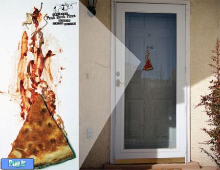 Punk Rock Pizza Door Ad