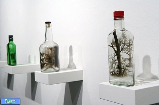 Smoke Artworks in Glass Bottles 4 Smoke Artworks in Glass Bottles by Jim Dingilian