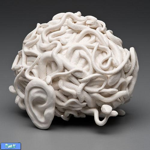 serpentine Porcelain Sculptures by Kate D. MacDowell