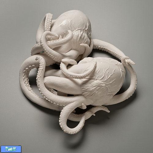 entangled altview Porcelain Sculptures by Kate D. MacDowell