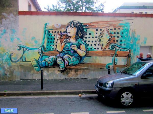 هنر خیابانی با Alice Pasquini