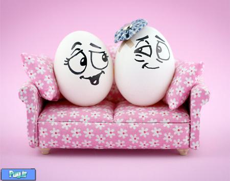 تخم مرغ های رنگی هنری 