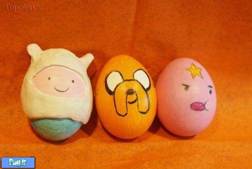 هنر نمایی روی تخم مرغ 