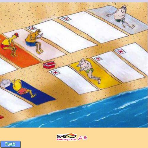 کارتون روز: مشاهده سواحل دریای کشورهای اروپایی بوسیله اینترنت ایران!