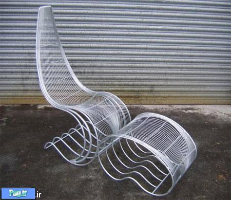 صندلی زیبا برای باغ 