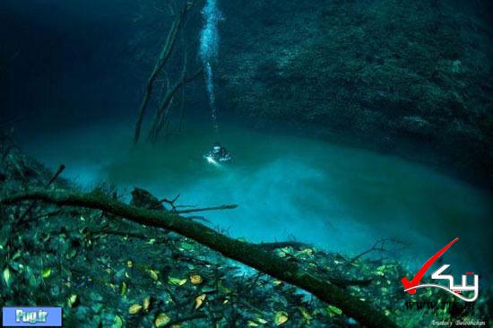 تصاویری از کشف رودخانه ای در زیر آب در مکزیک