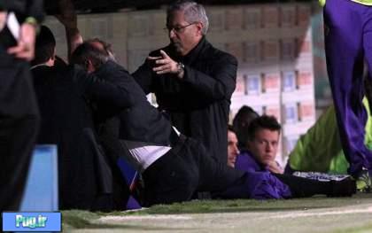 مربی فیورنتینا مهاجمش را زیر مشت و لگد گرفت و از باشگاه اخراج شد+عکس