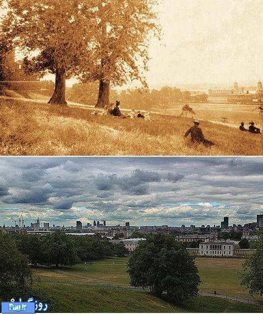 مقایسه ای دیدنی میان لندن کنونی و لندن قدیم!+تصاویر