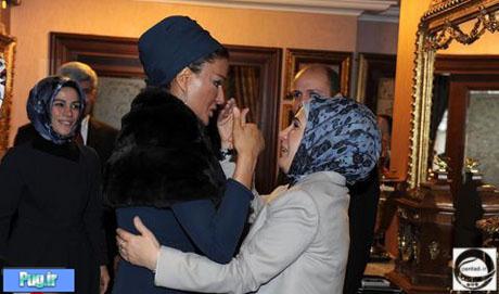 عکس:همسر ایرانی امیر قطر و همسر اردوغان