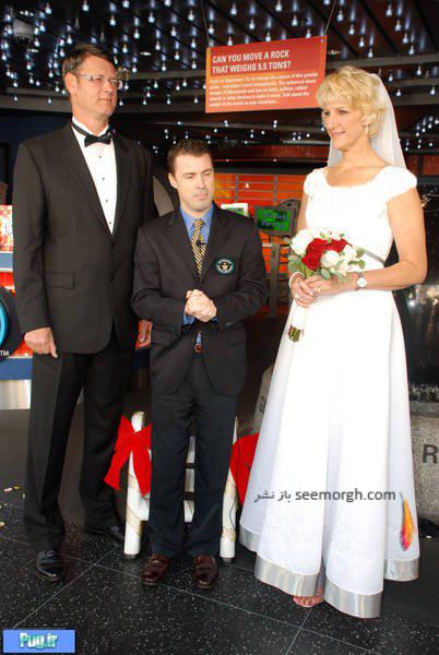 ازدواج زن 2 متری با مرد 209 سانتی! + عکس