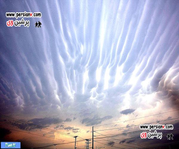 امواج در آسمان، صحنه عجیبی در میان ابرها +عکس