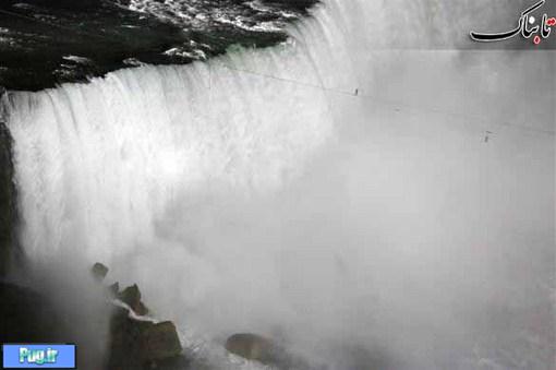 بندبازی روی آبشار نیاگارا +عکس
