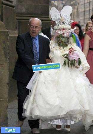عکس: عروسی که شبیه هیولا  می باشد 