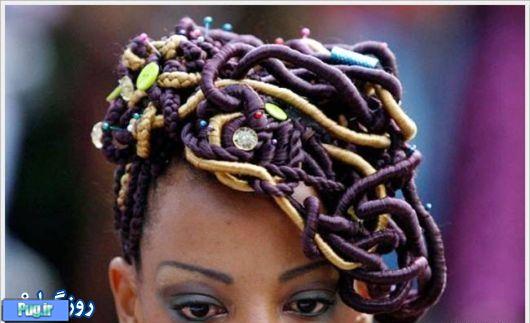 عجیبترین موهای بافته شده در آفریقا!+تصاویر