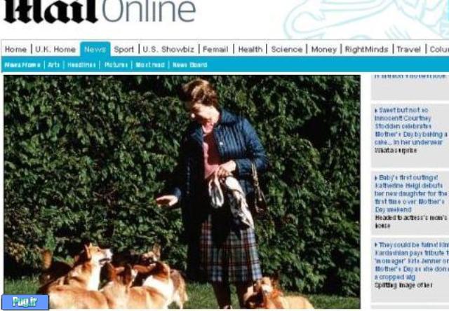 علاقه ملکه انگلیس به سگ ها 