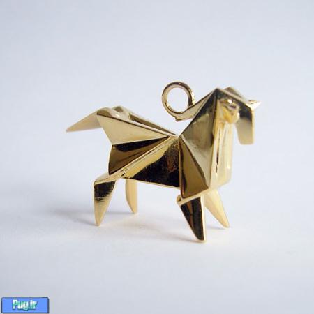 اوریگامی جواهرات به شکل حیوانات