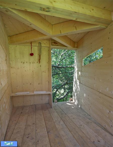 خانه ای چوبی برای گردشگران