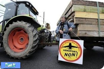 درگیری پلیس فرانسه با طرفداران محیط زیست