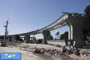 سقوط پل در حال ساخت در بهشت زهرای تهران