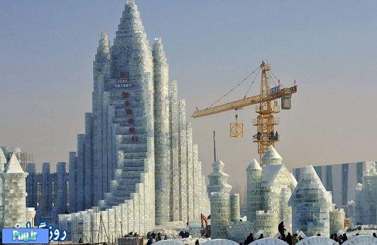 قلعه غول پیکر یخی در چین! 
