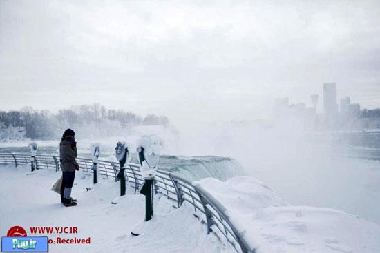 آبشار نیاگارا یخ زد