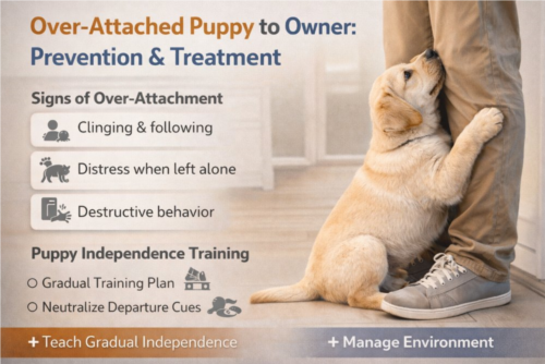 وابستگی بیش از حد توله‌سگ به صاحب؛ پیشگیری و درمان