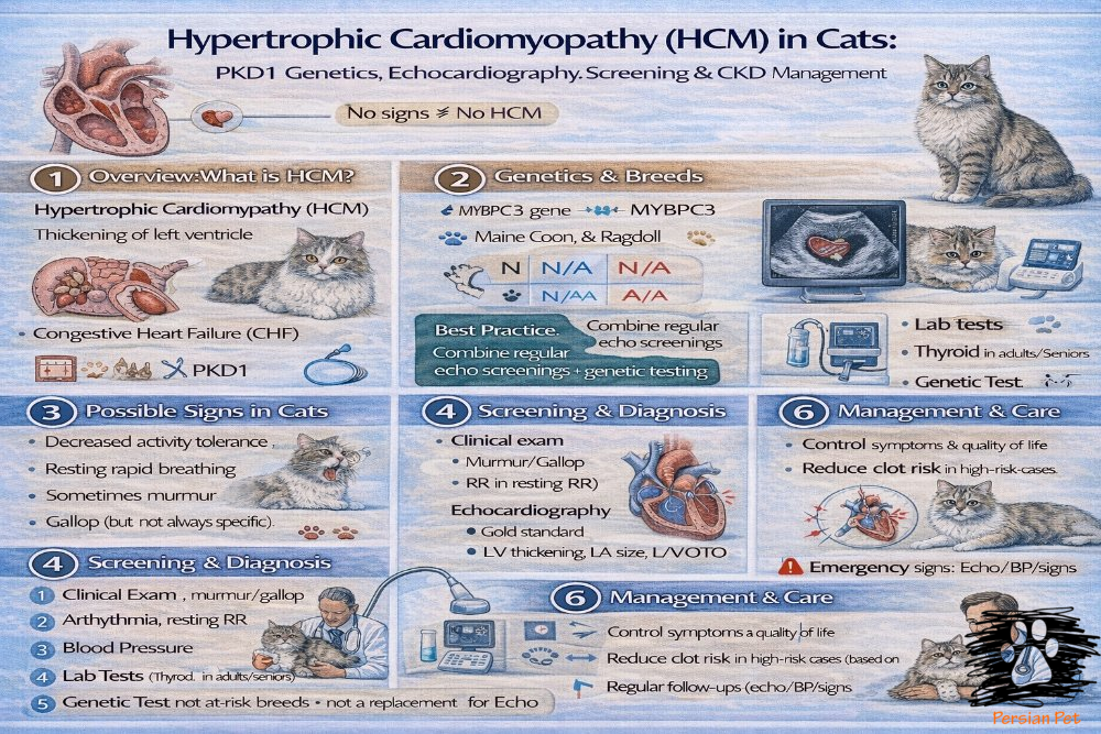 HCM گربه؛ کاردیومیوپاتی هیپرتروفیک