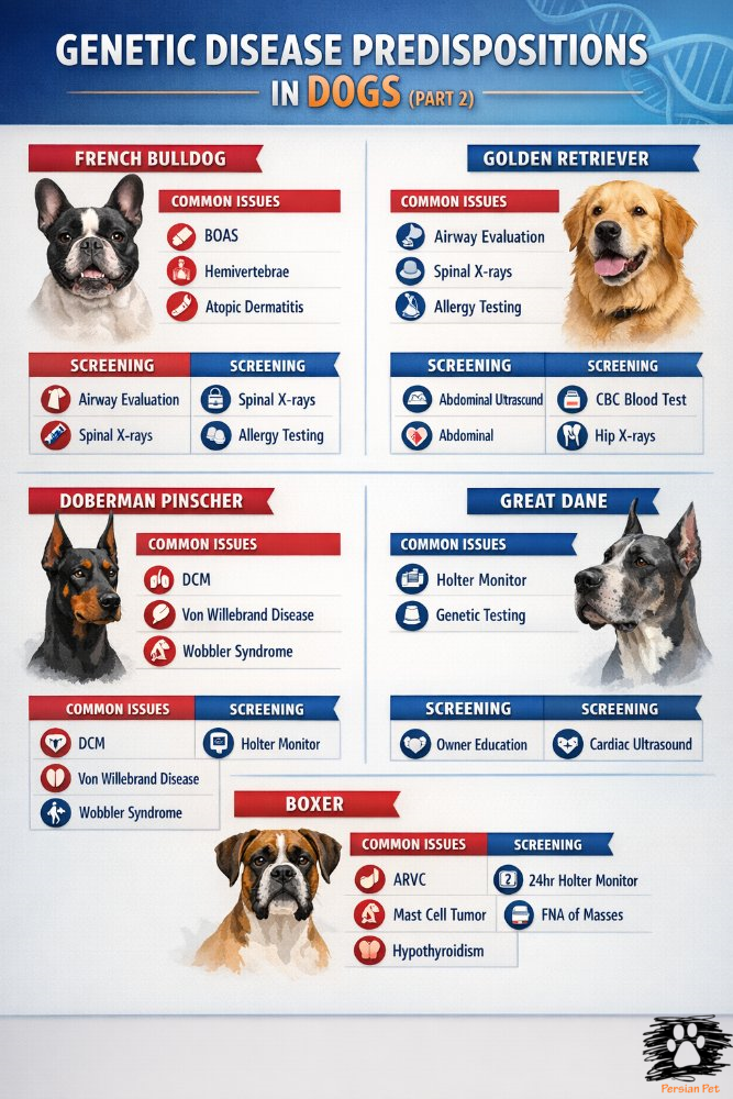 استعداد ژنتیکی بیماری‌ها در سگ‌ها