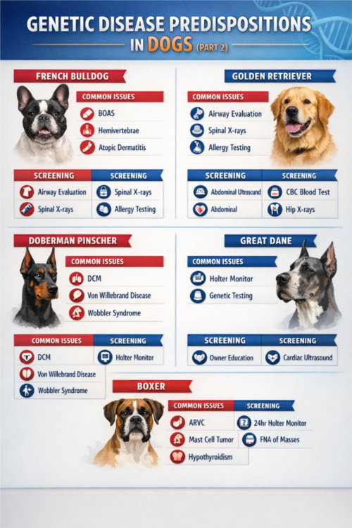 استعداد ژنتیکی بیماری‌ها در سگ‌ها