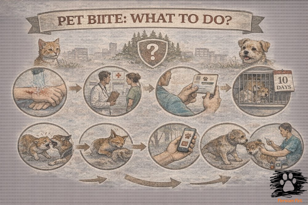 اگر حیوان خانگی ما گاز گرفت یا گاز گرفته شد چه کنیم؟