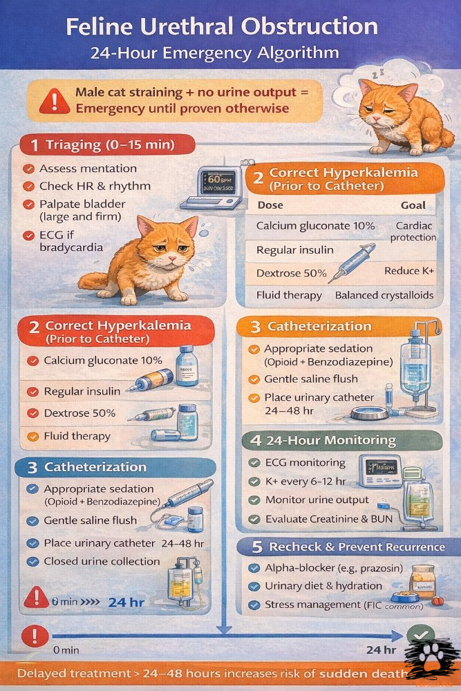 انسداد ادراری گربه نر؛ اورژانس ۲۴ ساعته