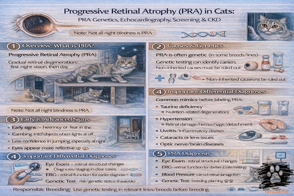 PRA گربه؛ آتروفی پیشرونده شبکیه