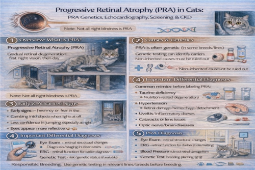 PRA گربه؛ آتروفی پیشرونده شبکیه