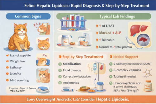 لیپیدوز کبدی گربه؛ تشخیص سریع و درمان