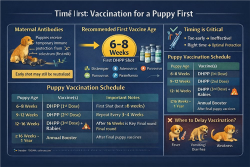 زمان مناسب اولین واکسن توله سگ