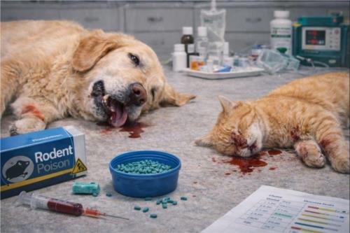 مسمومیت با سم موش در سگ‌ها و گربه‌ها