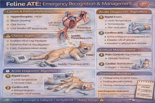 ترومبوآمبولی آئورت گربه (ATE)؛ اورژانس دردناک