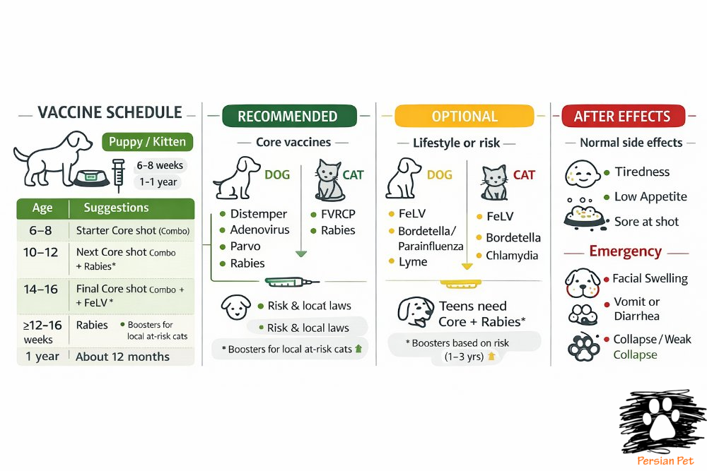 واکسیناسیون سگ و گربه؛ برنامه کامل و علمی