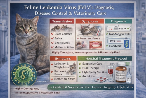 FeLV در گربه‌ها؛ تشخیص، کنترل بیماری و پروتکل درمانی بیمارستانی